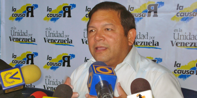 Andrés Velásquez insta a la Fuerza Armada a mantener conducta institucional