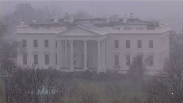 Intensa nevada en Washington (Video)
