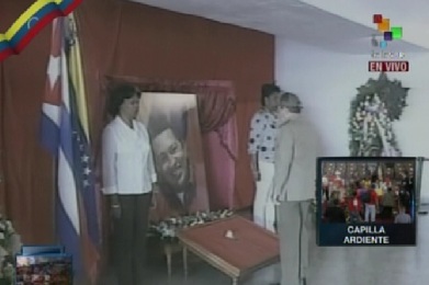 Castro encabezó homenaje en Cuba al Presidente Chávez (FOTO + VIDEO)