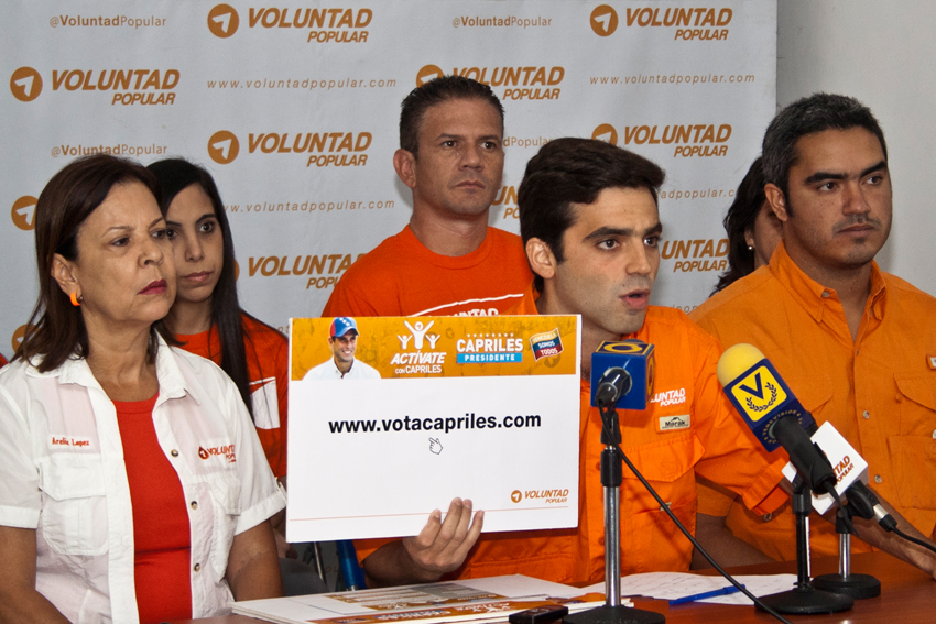 Voluntad Popular presentó la plataforma Actívate con Capriles