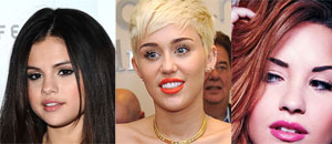 Demi Lovato, Selena Gómez y Miley Cyrus se enfrentan en la batalla del pop adolescente