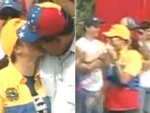 ¿Se limpió doña Cilia el beso de Maduro?