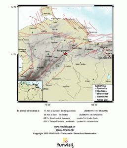 Sismo de magnitud 4.1 sacudió Barquisimeto