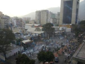 “Gas del bueno” contra manifestantes en Altamira lanza la Guardia Nacional (FOTOS)