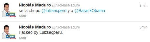 Hackean cuenta de Twitter de @NicolasMaduro