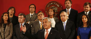Piñera asegura que defenderá con toda su fuerza el mar de Chile