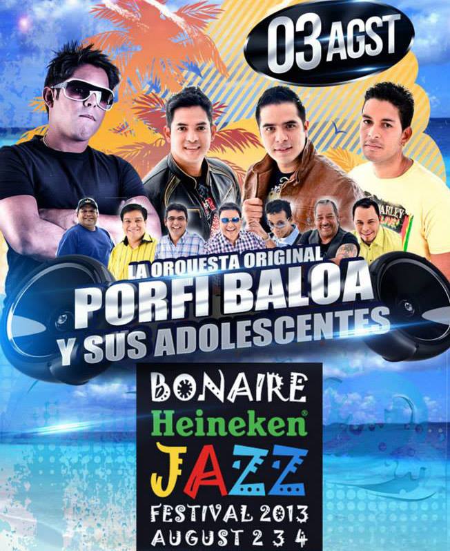 Porfi Baloa le pone sabor al festival de jazz y salsa de Bonaire