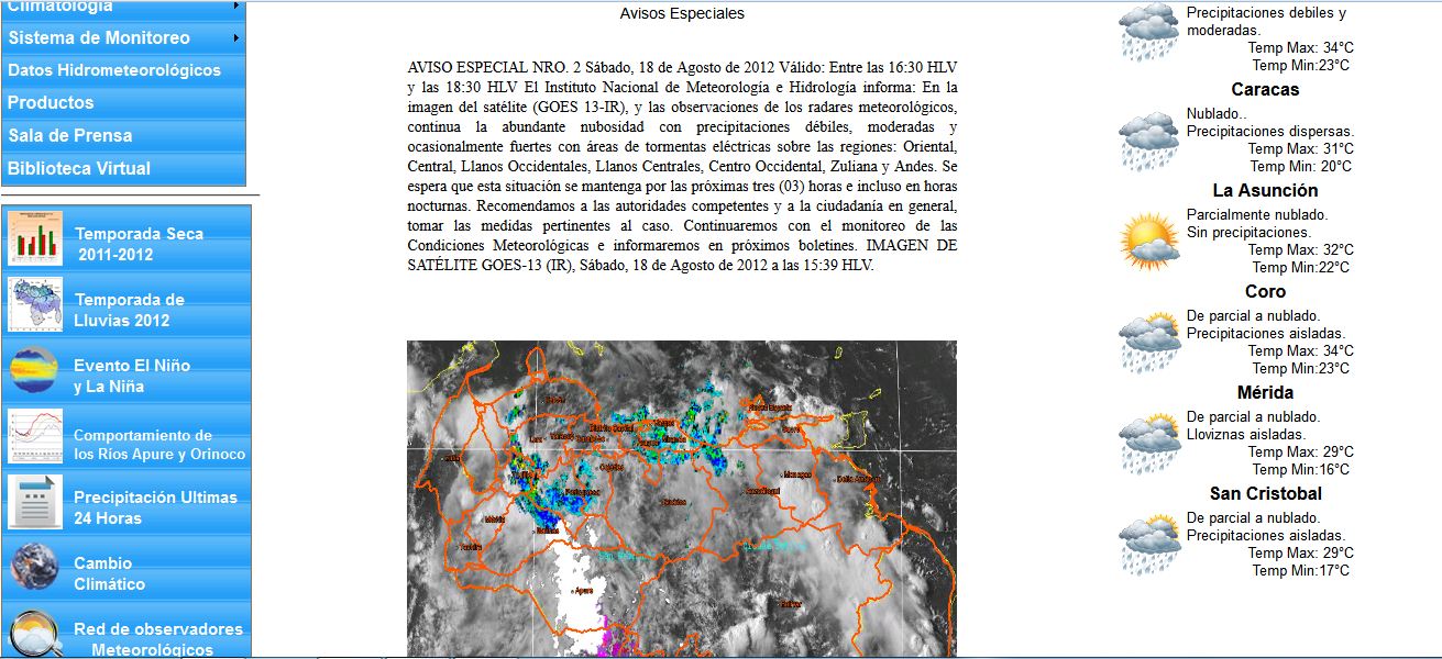 Martes con lluvias aisladas en regiones Sur y Los Andes