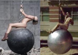 Alumnos usan una escultura de su universidad para parodiar a Miley Cyrus (Foto + Video)