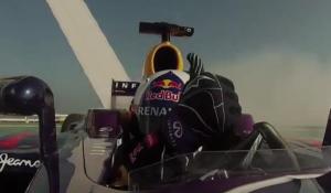 Brutal: Así derrapa un monoplaza Red Bull a 300 metros de altura