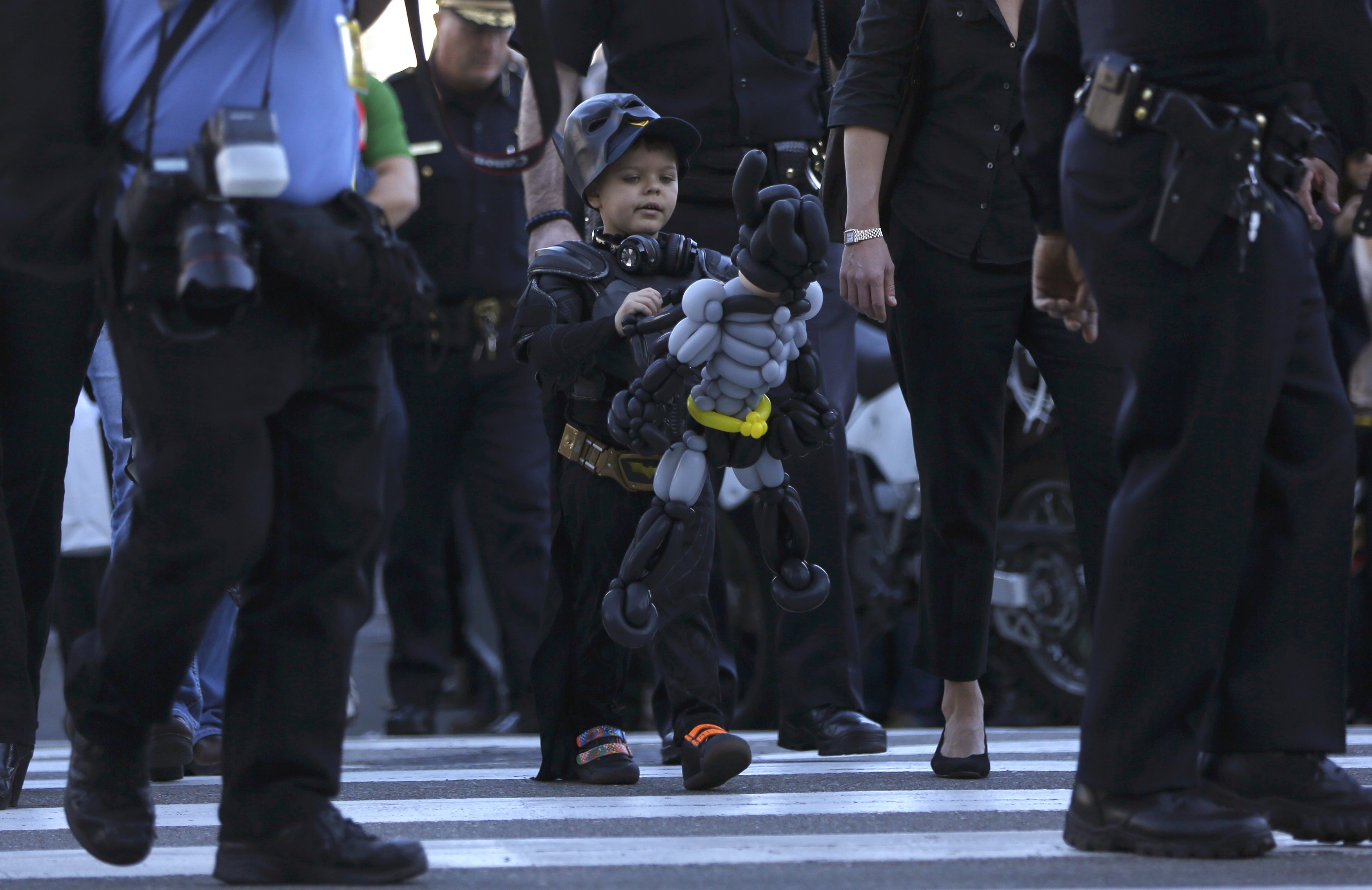 Batman por un día: El sueño cumplido de un niño con leucemia (Fotos)