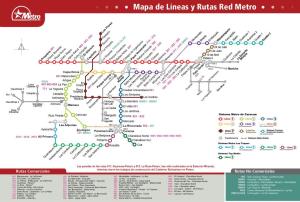Este es el mapa actualizado de las rutas del Metro de Caracas (Imagen)