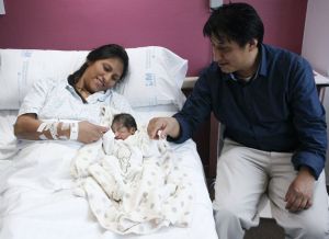 Hija de ecuatorianos es el primer bebé nacido en Madrid en 2014
