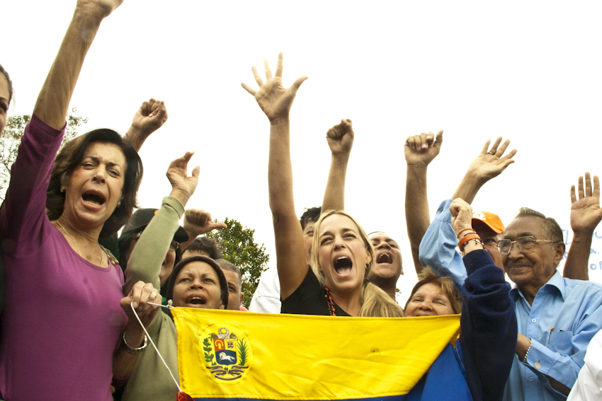 Así apoyaron a Leopoldo López en Ramo Verde (Fotos)