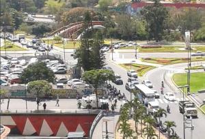 Presencia de tanquetas en Plaza Venezuela (Foto)
