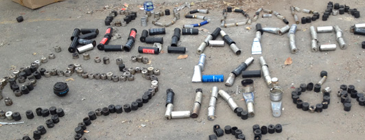 Opositores mandan mensaje a la GNB con sus propias armas (Fotos)