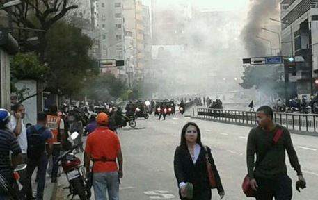 La represión en Chacao este #01A comenzó temprano (FOTOS)