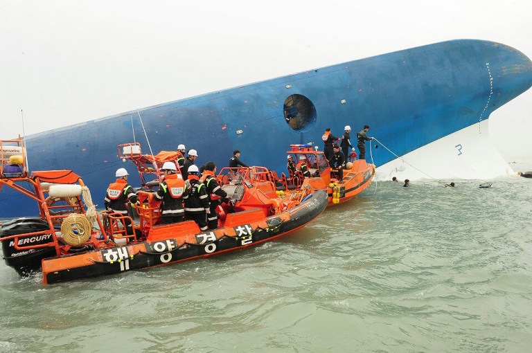 Corea del Sur agota las esperanzas de encontrar supervivientes del naufragio