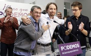 El joven partido Podemos, primero en intención de voto en España