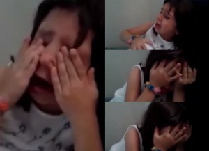 Entre lágrimas, niña le pide a Messi que le dé el “Balón de Oro” a James (Video)