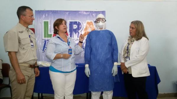 Llegaron diez trajes de bioseguridad contra ébola a Lara