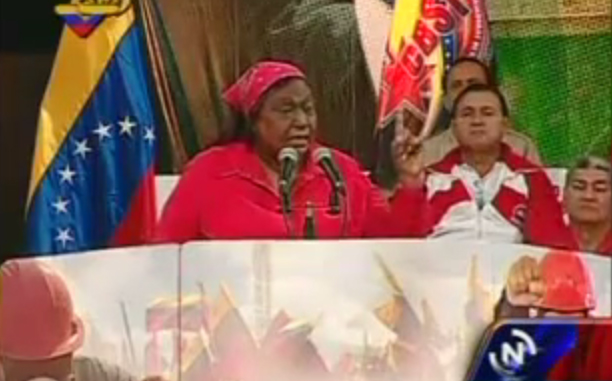 El amorosísimo discurso de la oradora del movimiento de trabajadores chavistas