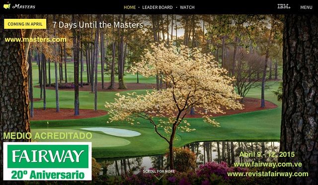 Revista Fairway acreditada para cubrir el Master de Augusta 2015