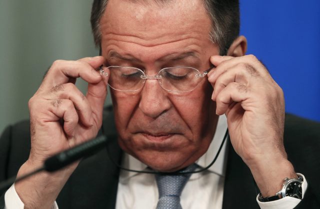 Ministro de Exteriores ruso, Serguéi Lavrov,   // FOTO EFE/Yuri Kochetkov