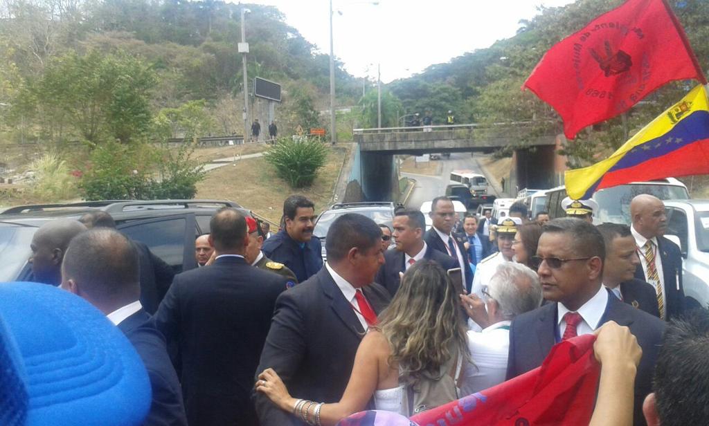 Maduro llega al corregimiento de El Chorrillo en Panamá (Foto)
