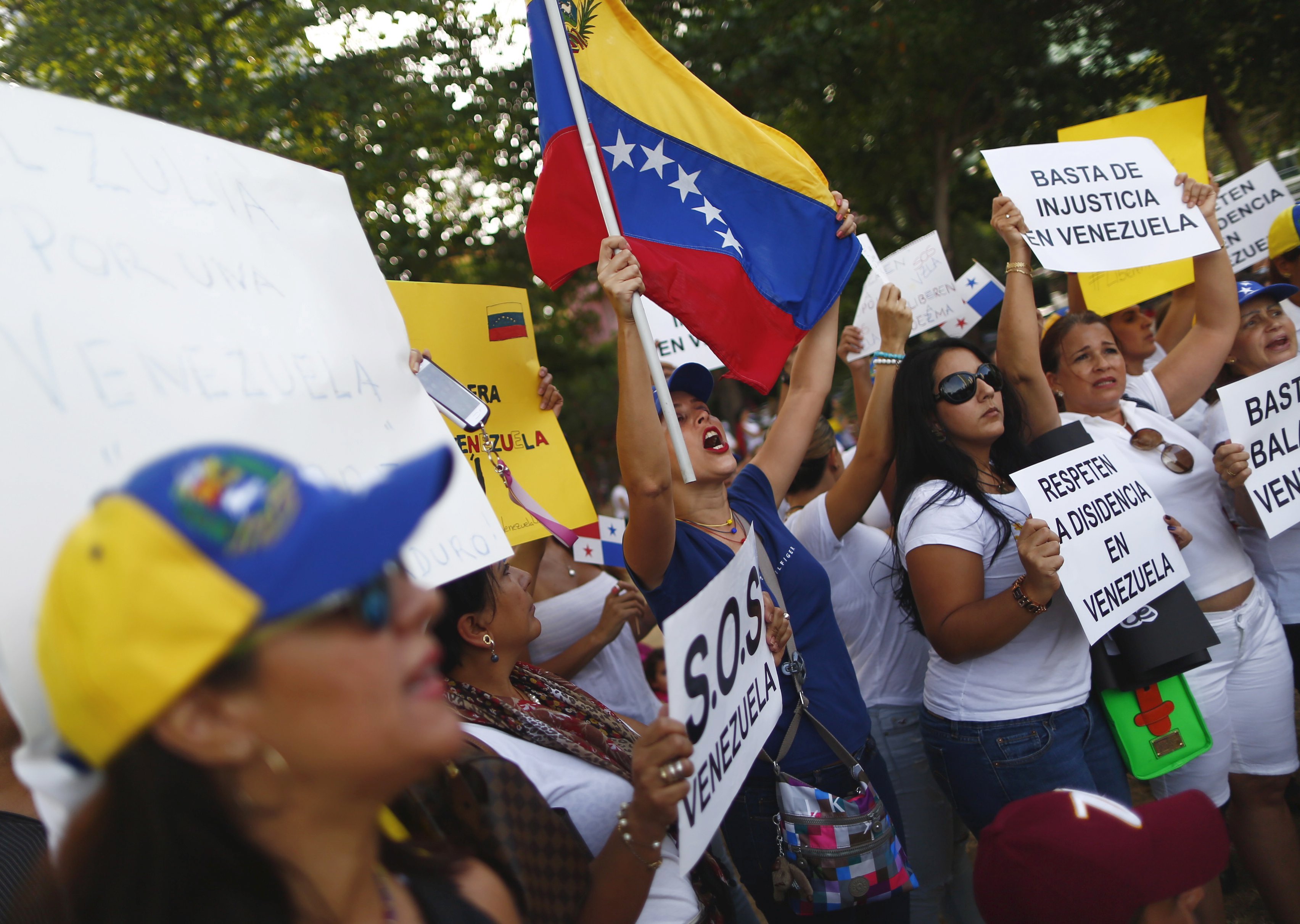 FOTOS y VIDEOS: Venezolanos manifestaron pacíficamente en contra del Gobierno Bolivariano en Panamá