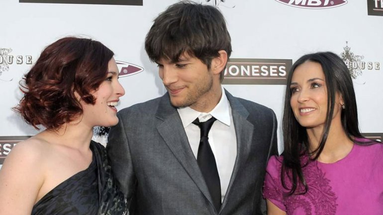 La hija de Demi Moore estaba enamorada de Ashton Kutcher