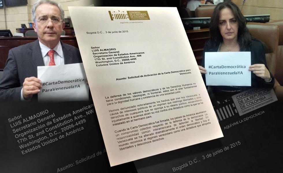 Congresistas colombianos solicitan formalmente a OEA activar Carta Democrática Interamericana en Venezuela