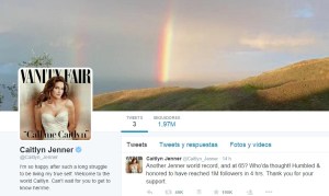 .@Caitlyn_Jenner supera a Obama y logra un millón de seguidores en Twitter en cuatro horas