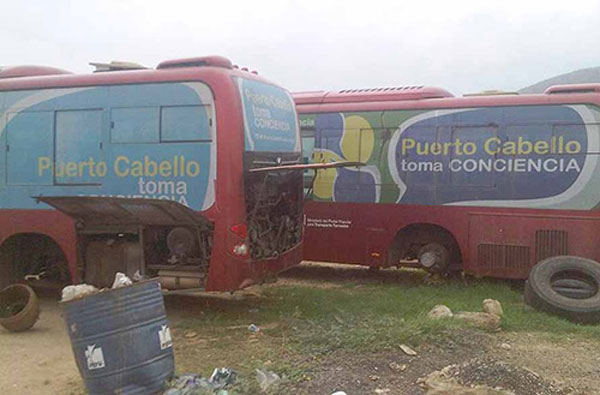 Escasez de repuestos afecta servicio de transporte en Puerto Cabello