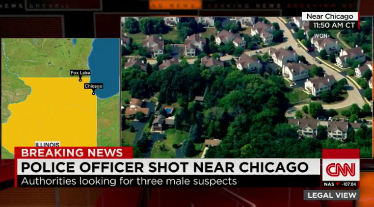 Matan a un policía cerca de Chicago, buscan a tres sospechosos