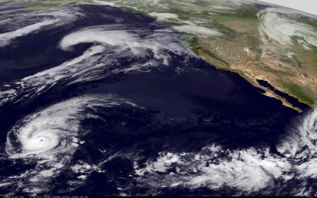 Imagen satelital del huracán Patricia  