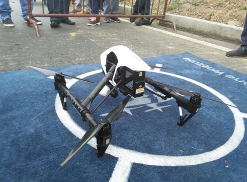 Inicia prueba con drone en el puente de Los Ruices