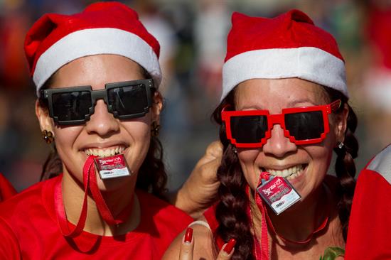 “Santa Run” La carrera de navideña de Caracas (Fotos y videos)