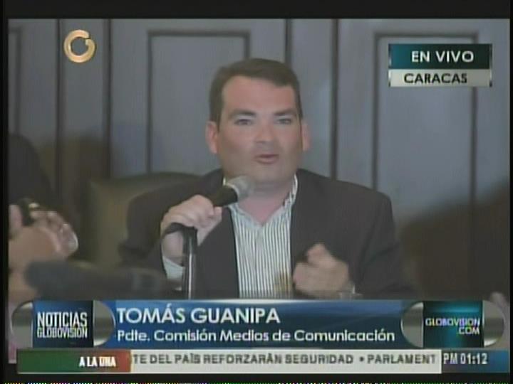 Tomás Guanipa: Situación de medios no tiene precedentes en la historia venezolana