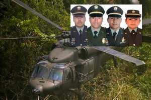Mueren cuatro policías al caer helicóptero en Colombia