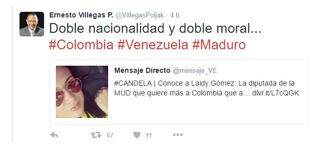La increíble respuesta de Ernesto Villegas sobre la nacionalidad de Maduro