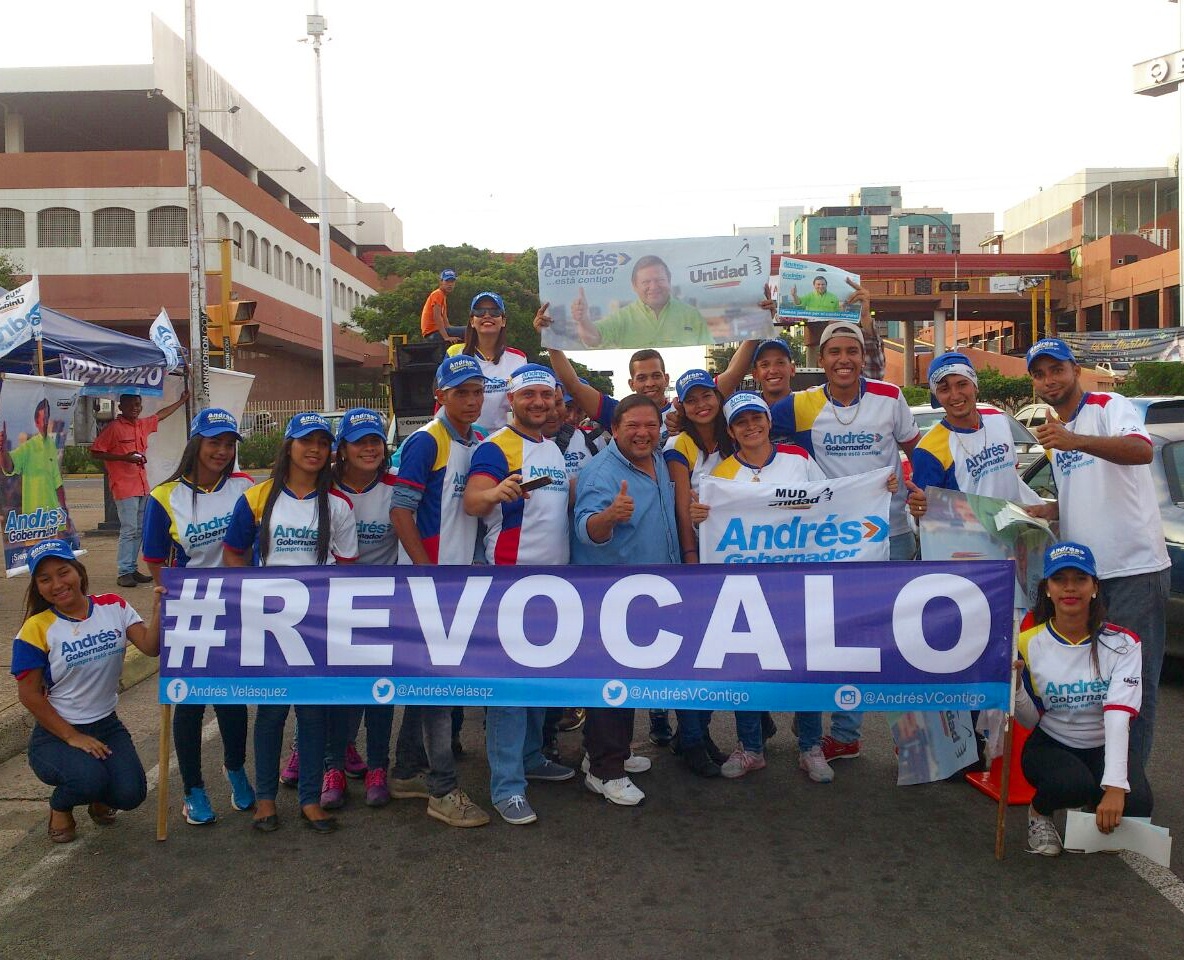 Andrés Velásquez impulsa el revocatorio en las calles de Ciudad Guayana