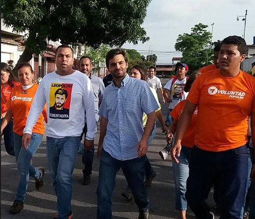 Juan Andrés Mejía y VP Aragua recorrieron las calles de Maracay