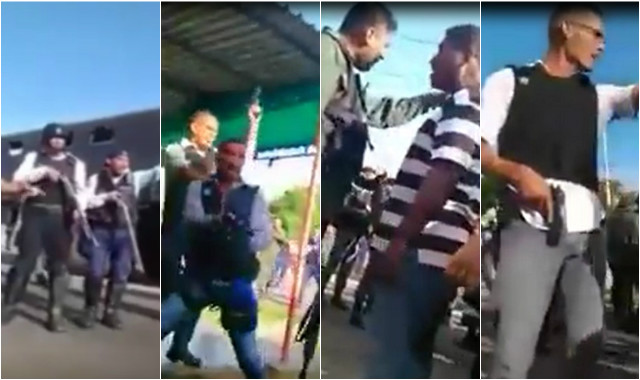 VIDEO: Así fue la violenta represión de la PNB y la GNB contra protesta por comida en Cariaco