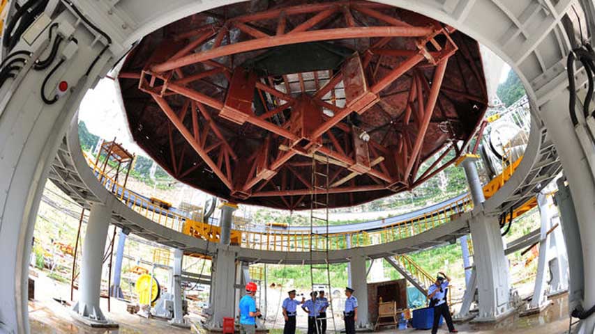 China concluye la construcción del mayor radiotelescopio del mundo