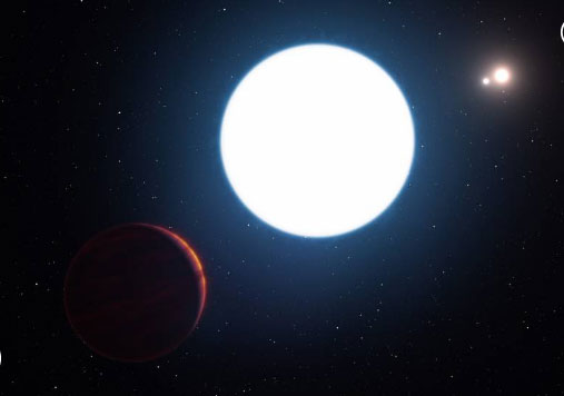 Astrónomos descubrieron un sorprendente planeta con tres soles (Video)