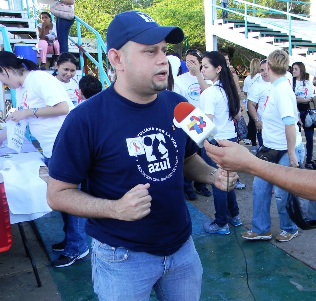 Johan León director Azul Positivo VIH Zulia