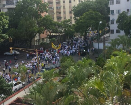 Montalbán también salió a la calle para la Toma de Caracas #1S