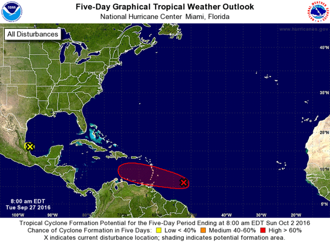 Onda Tropical tocará costas venezolanas en la madrugada de este miércoles 28 de septiembre