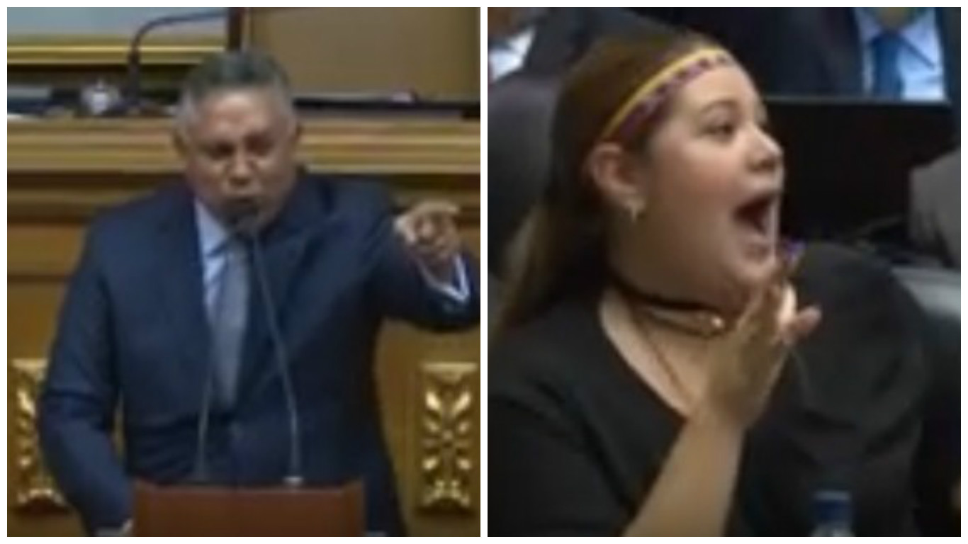 La cara de esta diputada cuando Pedro Carreño dijo que juicio a sobrinos Flores es una “co#!oem#drada” (Fotos)